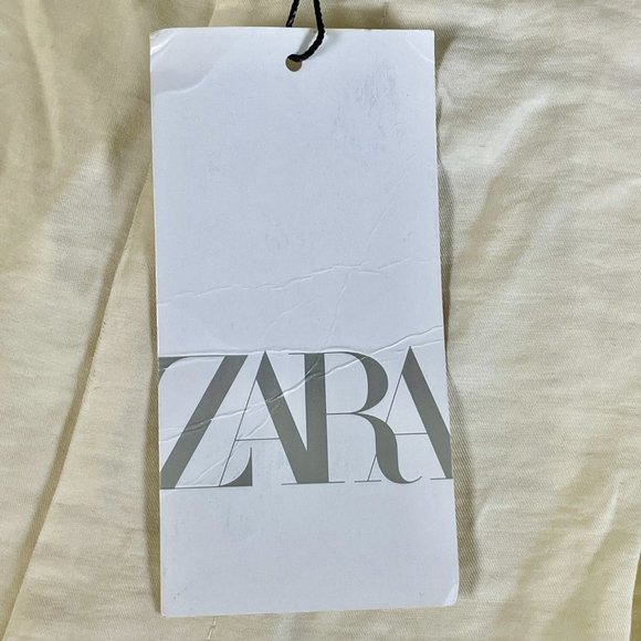 Women's Zara Full Length Pants In Vanilla, Size Small - Picture 6 of 9